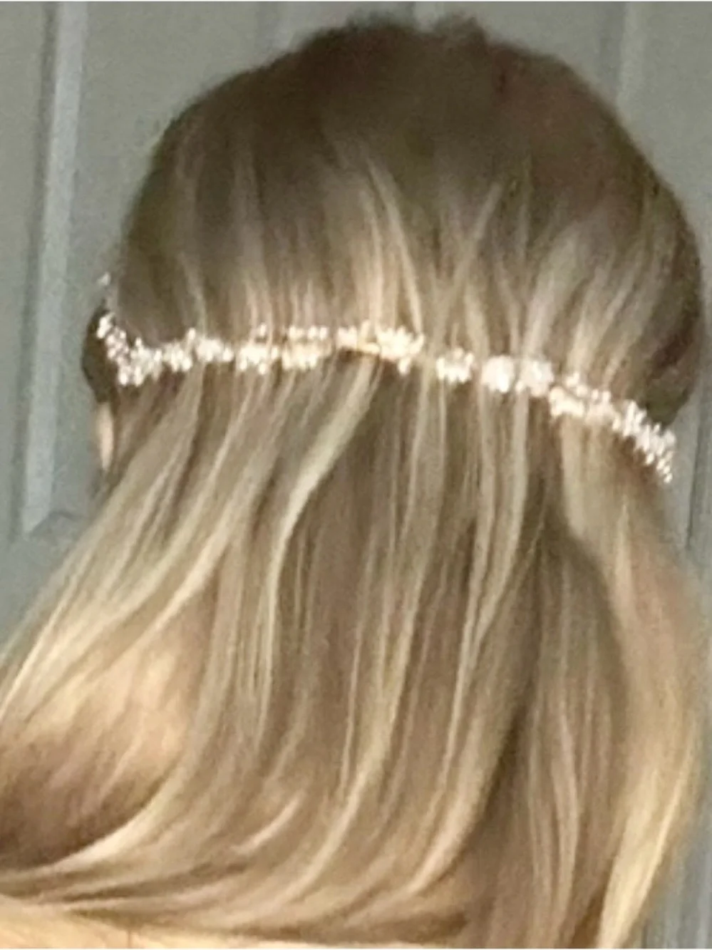 Anthropologie pearl halo headband